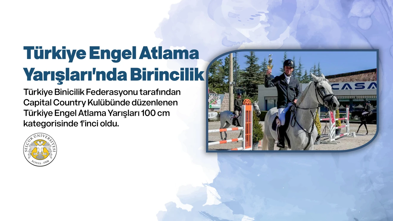 Türkiye Engel Atlama Yarışları'nda Birincilik